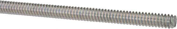 Value Collection - #10-24 UNC (Coarse), 3' Long, Low Carbon Steel Threaded Rod - Zinc-Plated Finish, Right Hand Thread - Exact Tool & Supply