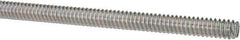 Value Collection - #10-24 UNC (Coarse), 3' Long, Low Carbon Steel Threaded Rod - Zinc-Plated Finish, Right Hand Thread - Exact Tool & Supply