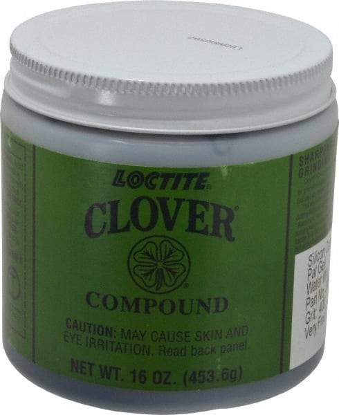 Loctite - 1 Lb Water Soluble Compound - Compound Grade Super Fine, 400 Grit, Black & Gray, Use on General Purpose - Exact Tool & Supply