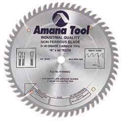 Amana Tool - 14" Diam, 1" Arbor Hole Diam, 84 Tooth Wet & Dry Cut Saw Blade - Carbide-Tipped, Standard Round Arbor - Exact Tool & Supply