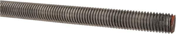 Value Collection - 5/8-11 UNC (Coarse), 3' Long, Alloy Steel Threaded Rod - Plain Finish, Right Hand Thread - Exact Tool & Supply