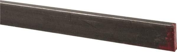 Made in USA - 36" Long x 1/8" High x 1/2" Wide, Mill Key Stock - W-1 (Water Hardening) Tool Steel - Exact Tool & Supply
