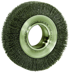 6" Diameter - 2" Arbor Hole - Crimped Steel Wire Straight Wheel - Exact Tool & Supply