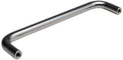 Amatom Electronic Hardware - 3-3/16" Long x 7/8" High, Round Handle - Clear Passivated, Stainless Steel, 3" Center to Center - Exact Tool & Supply