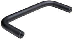 Amatom Electronic Hardware - 3-3/16" Long x 3/4" High, Round Handle - Black Anodized, Aluminum, 3" Center to Center - Exact Tool & Supply