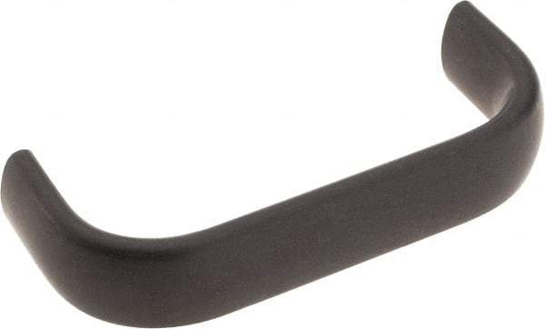 Amatom Electronic Hardware - 3-9/32" Long x 0.63" Wide x 1-9/32" High, Oval Handle - Black Anodized, Aluminum, 3" Center to Center - Exact Tool & Supply