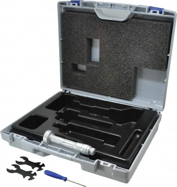 TESA Brown & Sharpe - 1.4 to 1.6", 3" Gage Depth, Mechanical Inside Hole Micrometer - 0.0002" Graduation, Ratchet Stop Thimble - Exact Tool & Supply