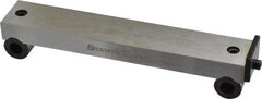 TESA Brown & Sharpe - 5-3/4 Inch Long x 1 Inch Wide x 0.0003 Inch Center to Center Accuracy, 0.0002 Inch Parallelism, 5 Inch Between Rolls, Sine Bar - Includes Back Plate - Exact Tool & Supply