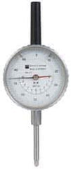 TESA Brown & Sharpe - 1" Range, 0-100 Dial Reading, 0.001" Graduation Dial Drop Indicator - 2-1/4" Dial, 0.1" Range per Revolution, Revolution Counter - Exact Tool & Supply