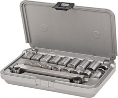 TESA Brown & Sharpe - 5 Inch Long x 1 Inch Wide x 0.0003 Inch Center to Center Accuracy, 0.0002 Inch Parallelism, 5 Inch Between Rolls, Sine Bar and Riser Kit - Exact Tool & Supply