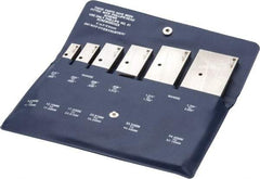 TESA Brown & Sharpe - 3/8 to 2-1/4 Inch Adjustable Parallel Set - 1-3/4 to 5-1/16 Inch Long, 9/32 Inch Thick, Includes Case, 6 Pieces - Exact Tool & Supply