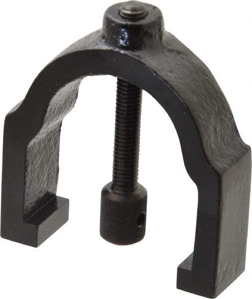 TESA Brown & Sharpe - 1 Inch Max Capacity of V, 1-5/8 Inch Long x 1-1/4 Inch Wide x 1-1/4 Inch High, V-Block Clamp - 90° V Angle, Hardened Steel Clamp, Use with Model 750-1 V-Block - Exact Tool & Supply