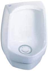Sloan Valve Co. - 19-1/4 Inch Wide x 14-3/8 Deep x 26-1/4 Inch High, Water Free Urinal - White - Exact Tool & Supply