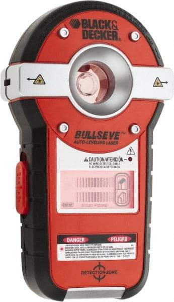 Black & Decker - 2 Beam 20' Max Range Level with Stud Sensor - Red Beam, 1/8" at 10' & 3mm at 3m Accuracy, Battery Included - Exact Tool & Supply