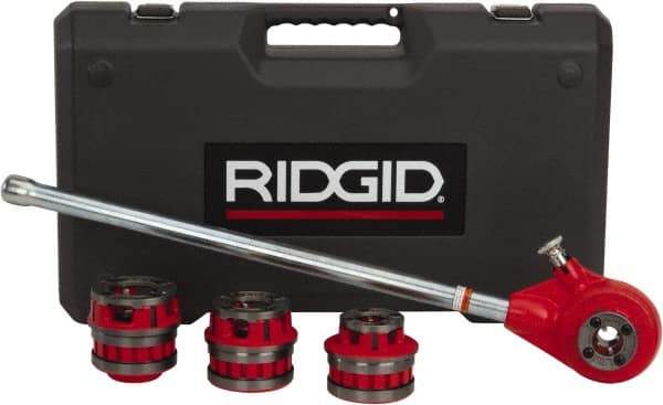 Ridgid - 4 Die Head, 1/2" to 1-1/4" Pipe Capacity, Pipe Threader Set - Compatible with Ridgid 12-R - Exact Tool & Supply