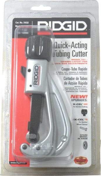 Ridgid - 1/4" to 1-5/8" Pipe Capacity, Tube Cutter - Cuts Metal - Exact Tool & Supply