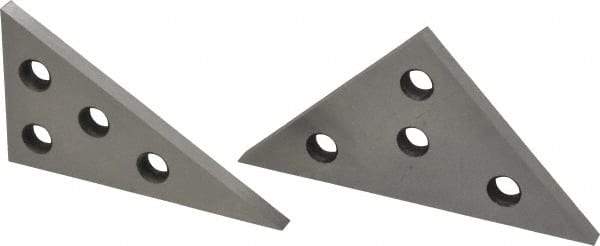 Value Collection - 30 to 90° Angle, Angle Block Set - 1/4 Inch Thick, 10 Minutes Accuracy, Includes 1 of Each Size - Exact Tool & Supply