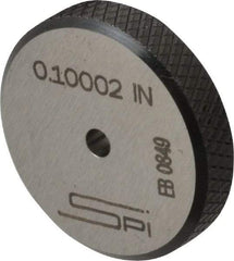 SPI - 0.1" Inside x 0.98" Outside Diameter, 0.28" Thick, Setting Ring - Accurate to 0.00006", Silver - Exact Tool & Supply