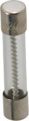Ferraz Shawmut - 32 VAC, 20 Amp, Time Delay Miniature Glass Fuse - Clip Mount, 1-1/4" OAL, 1/4" Diam - Exact Tool & Supply