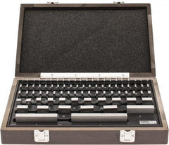 SPI - 81 Piece, 0.05 to 4", Economy Grade, Steel Gage Block Set - Rectangular, 0.00005" Tolerance - Exact Tool & Supply