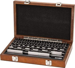 SPI - 81 Piece, 0.05 to 4", Grade AS-1, Steel Gage Block Set - Rectangular, +16 - 8µ (2"), +20 - 10µ (3"), +24 - 12µ (4"), +8 - 4µ (0.050-1") Tolerance - Exact Tool & Supply