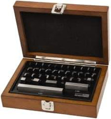 SPI - 36 Piece, 0.05 to 4", Economy Grade, Steel Gage Block Set - Rectangular, 0.00005" Tolerance - Exact Tool & Supply