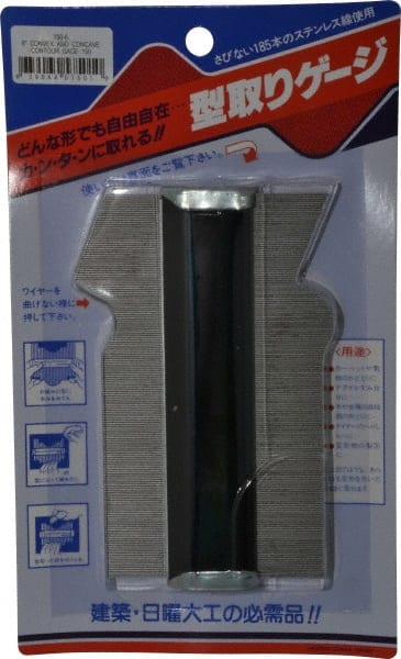 Value Collection - Contour Gages Overall Width (Inch): 6 Gage Width (Inch): 5-3/4 - Exact Tool & Supply
