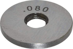 Value Collection - 0.08" Round Steel Spacer Block - Accuracy Grade B - Exact Tool & Supply