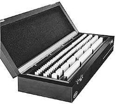 Mahr - 81 Piece, 0.1001 to 4", Grade 2, Ceramic Gage Block Set - Rectangular - Exact Tool & Supply