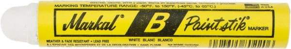 Markal - White Paint Marker - Ball Tip - Exact Tool & Supply