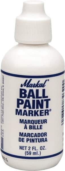 Markal - White Marker/Paintstick - Alcohol Base Ink - Exact Tool & Supply