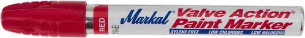 Markal - Red Permanent Marker - Felt Tip - Exact Tool & Supply