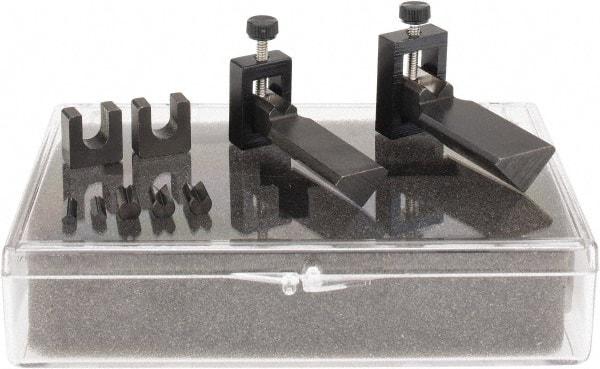 SPI - 0.03 to 9/32" Capacity, 90° Angle, V-Block - Includes 2 Super Wee Blocks, 5 Upper Prisms, Bridges, Fitted Case, Sold as 2 Block Set - Exact Tool & Supply