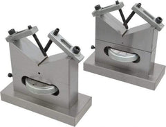 SPI - 3/16 to 5" Capacity, 120° Angle, Steel V-Block - 4" Long x 1-3/4" Wide x 3-9/16" High, Sold as 2 Block Set - Exact Tool & Supply