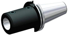 Kennametal - CAT50 Taper, 3/4" Inside Hole Diam, 2-3/4" Projection, Straight Shank with Flat Adapter - Through Coolant - Exact Tool & Supply