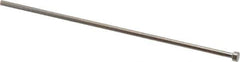 Gibraltar - 2.2mm Pin Diam, 4mm Head Diam x 2mm Head Height, 100mm OAL, Straight Ejector Pin - Steel, 98mm Pin Length - Exact Tool & Supply