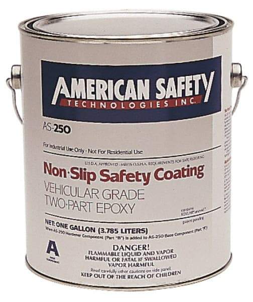American Safety Technology - 5 Gal Gray Antislip Epoxy - Exact Tool & Supply