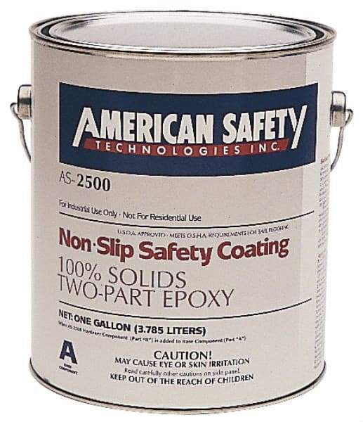 American Safety Technology - 1 Gal Black Antislip Epoxy - Exact Tool & Supply