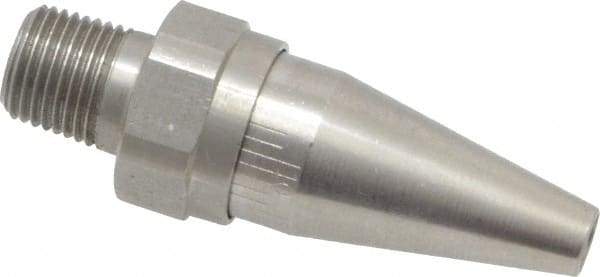 Vortec - Blow Gun OSHA Air Saver Nozzle - 1/8 NPT, 1-7/8" Long, Stainless Steel - Exact Tool & Supply