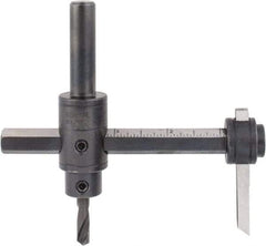 General - 1-3/4 to 7-7/8" Cutting Diam, Circle Cutter Tool - Straight Shank, 1/2" Shank Diam - Exact Tool & Supply