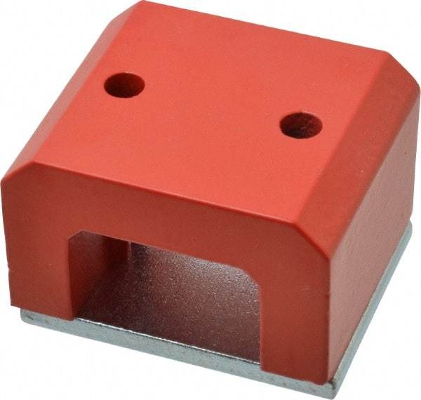 Eclipse - 2 Hole, 0.311" Hole Diam, 2-1/4" Overall Width, 2-3/4" Deep, 1-5/8" High, 80 Lb Average Pull Force, Alnico Power Magnets - 17.95mm Pole Width, 550°C Max Operating Temp, Grade 5 Alnico - Exact Tool & Supply