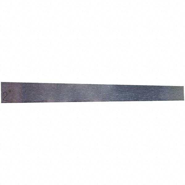 Value Collection - 2° Angle, 3 Inch Long, Angle Block - 55 RC Hardness - Exact Tool & Supply