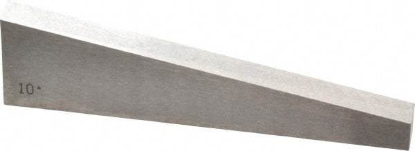 Value Collection - 10° Angle, 3 Inch Long, Angle Block - 55 RC Hardness - Exact Tool & Supply