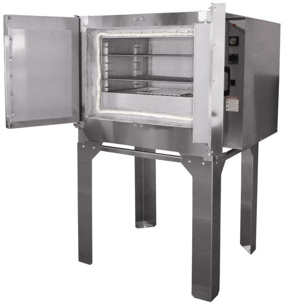 Grieve - 1 Phase, 26 Inch Inside Width x 22 Inch Inside Depth x 13 Inch Inside Height, 1,000°F Max, Portable Height-Temp Heat Treating Oven - Exact Tool & Supply