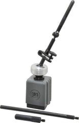 TESA Brown & Sharpe - 1-1/4" Long x 1-1/4" Wide x 1-3/4" High Magnetic Indicator Base with Holders - 15 Lb Magnetic Pull, 7/32 & 4-3/8" Rod Length, Post Arm (Ball & Socket) - Exact Tool & Supply