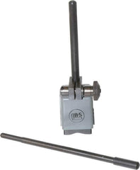 TESA Brown & Sharpe - 1-1/4" Long x 1-1/4" Wide x 1-3/4" High Magnetic Indicator Base with Holders - 4-1/2" Rod Length, Post Arm (Fixed Upright) - Exact Tool & Supply