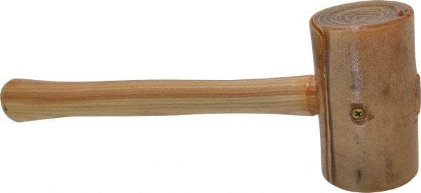 Garland - 1-1/2 Lb Head Rawhide Mallet - Wood Handle - Exact Tool & Supply
