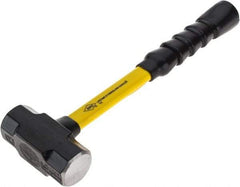 NUPLA - 3 Lb Head, 14" Long Sledge Hammer - Steel Head, Fiberglass Handle - Exact Tool & Supply
