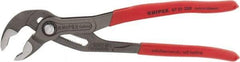 Knipex - 10" OAL, 2" Max Capacity, 25 Position Water Pump Tongue & Groove Pliers - Standard V-Jaws, Standard Head, Nonslip Plastic Handles - Exact Tool & Supply