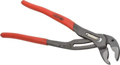 Knipex - 12" OAL, 2-3/4" Max Capacity, 30 Position Water Pump Tongue & Groove Pliers - Standard V-Jaws, Standard Head, Nonslip Plastic Handles - Exact Tool & Supply